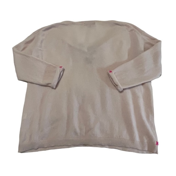 LABEL + Thread 100% Cashmere Henley Style Tie Sweater M Relaxed slouchy boxy - Picture 6 of 14